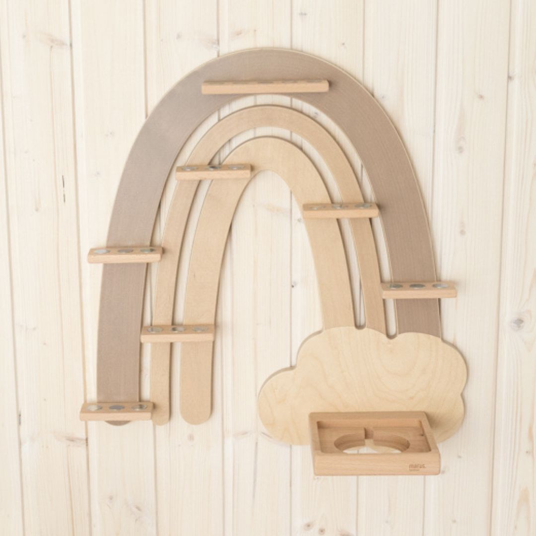 Toniebox-Regal Regenbogen beige ohne Tonies